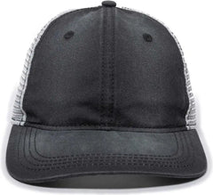 OC Sports PDT-750M Adjustable Mesh Back Cap - Black White - Black White / 6 7/8’’ - 7 1/2’’