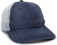 OC Sports PDT-750M Adjustable Mesh Back Cap - Navy White - Navy White / 6 7/8’’ - 7 1/2’’