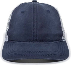 OC Sports PDT-750M Adjustable Mesh Back Cap - Navy White - Navy White / 6 7/8’’ - 7 1/2’’