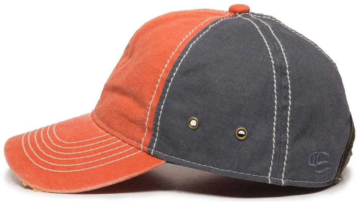 OC Sports PDT-800 Adjustable Cap - Orange Navy - Orange Navy / 6 7/8’’ - 7 1/2’’