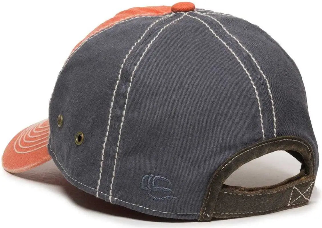 OC Sports PDT-800 Adjustable Cap - Orange Navy - Orange Navy / 6 7/8’’ - 7 1/2’’
