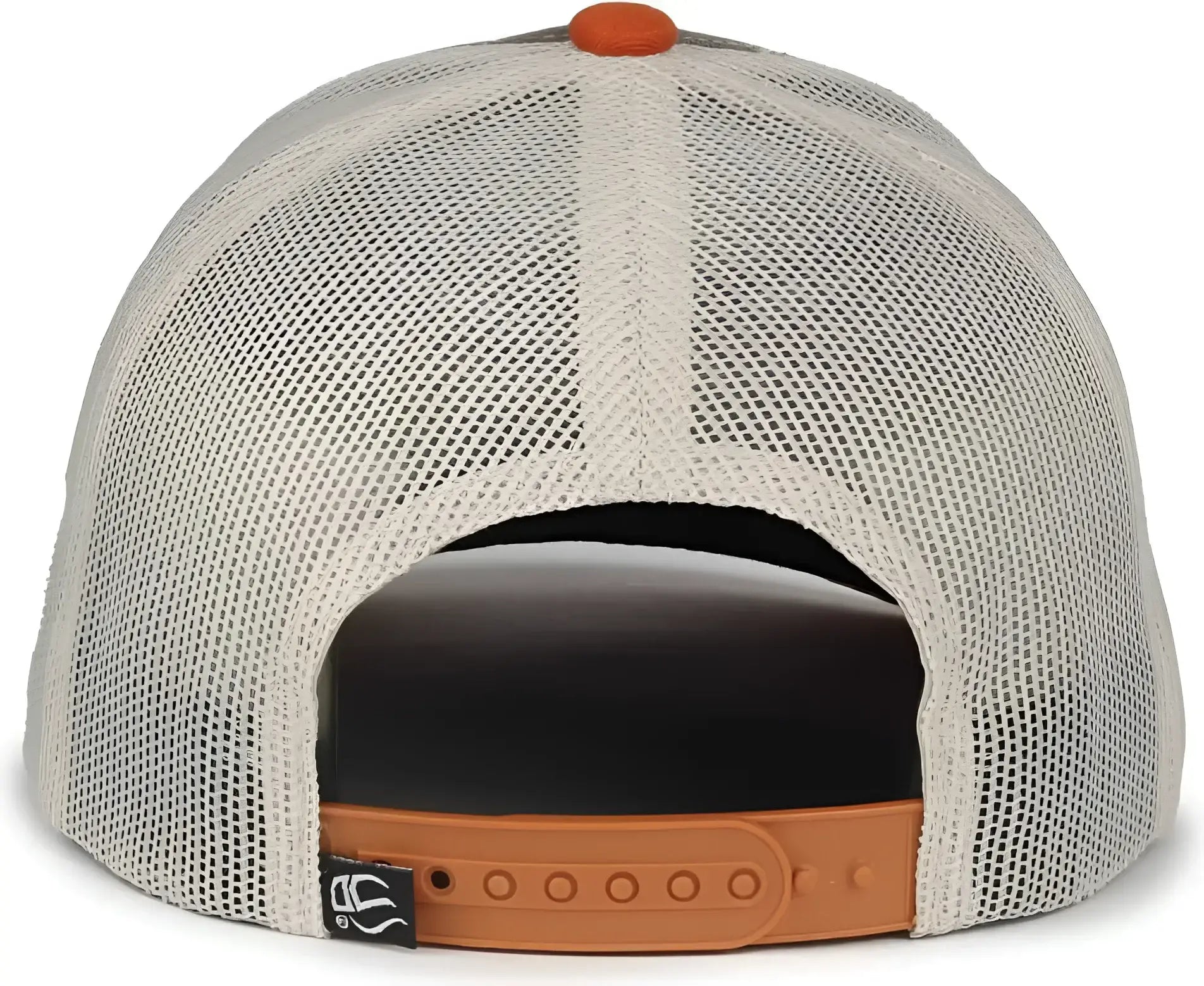 OC Sports PDT20M Pigment Dyed Twill Mesh Back Cap - Brown Putty Orange - Orange / OSFM