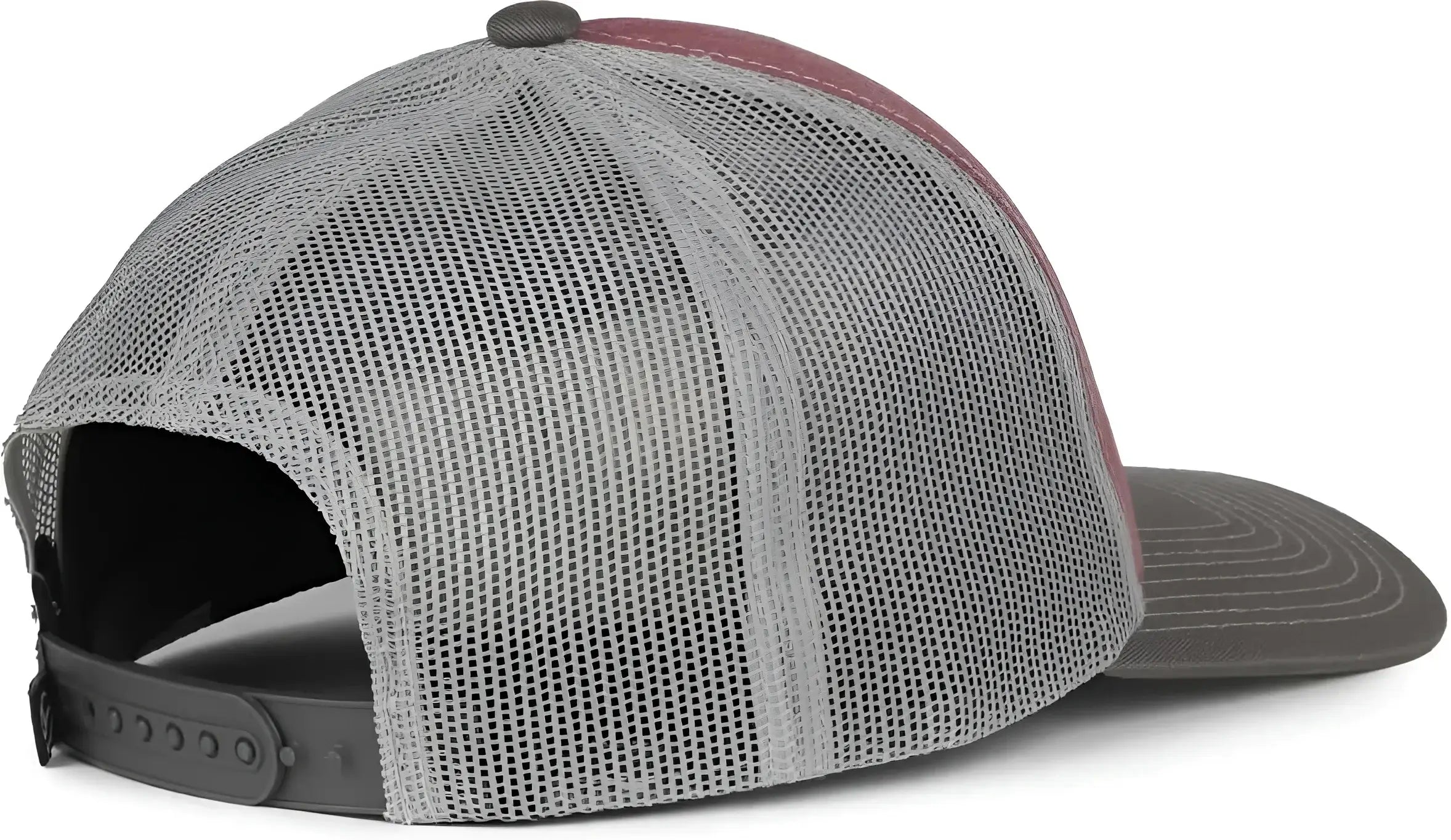 OC Sports PDT20M Pigment Dyed Twill Mesh Back Cap - Cardinal Light Gray Charcoal - Dark Gray / OSFM