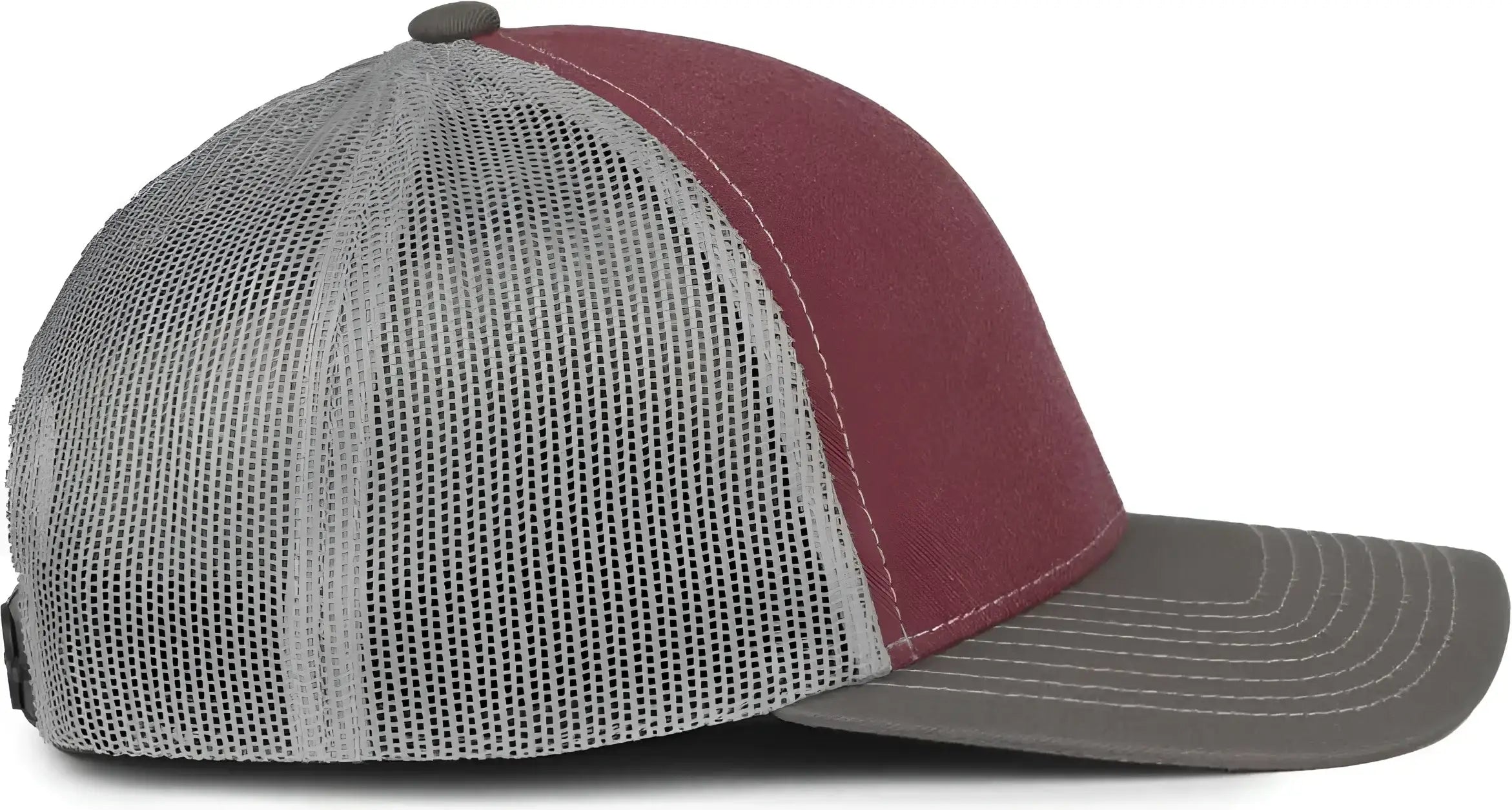 OC Sports PDT20M Pigment Dyed Twill Mesh Back Cap - Cardinal Light Gray Charcoal - Dark Gray / OSFM