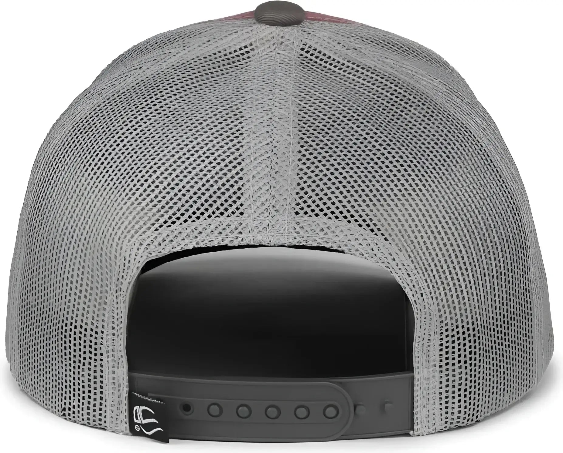 OC Sports PDT20M Pigment Dyed Twill Mesh Back Cap - Cardinal Light Gray Charcoal - Dark Gray / OSFM