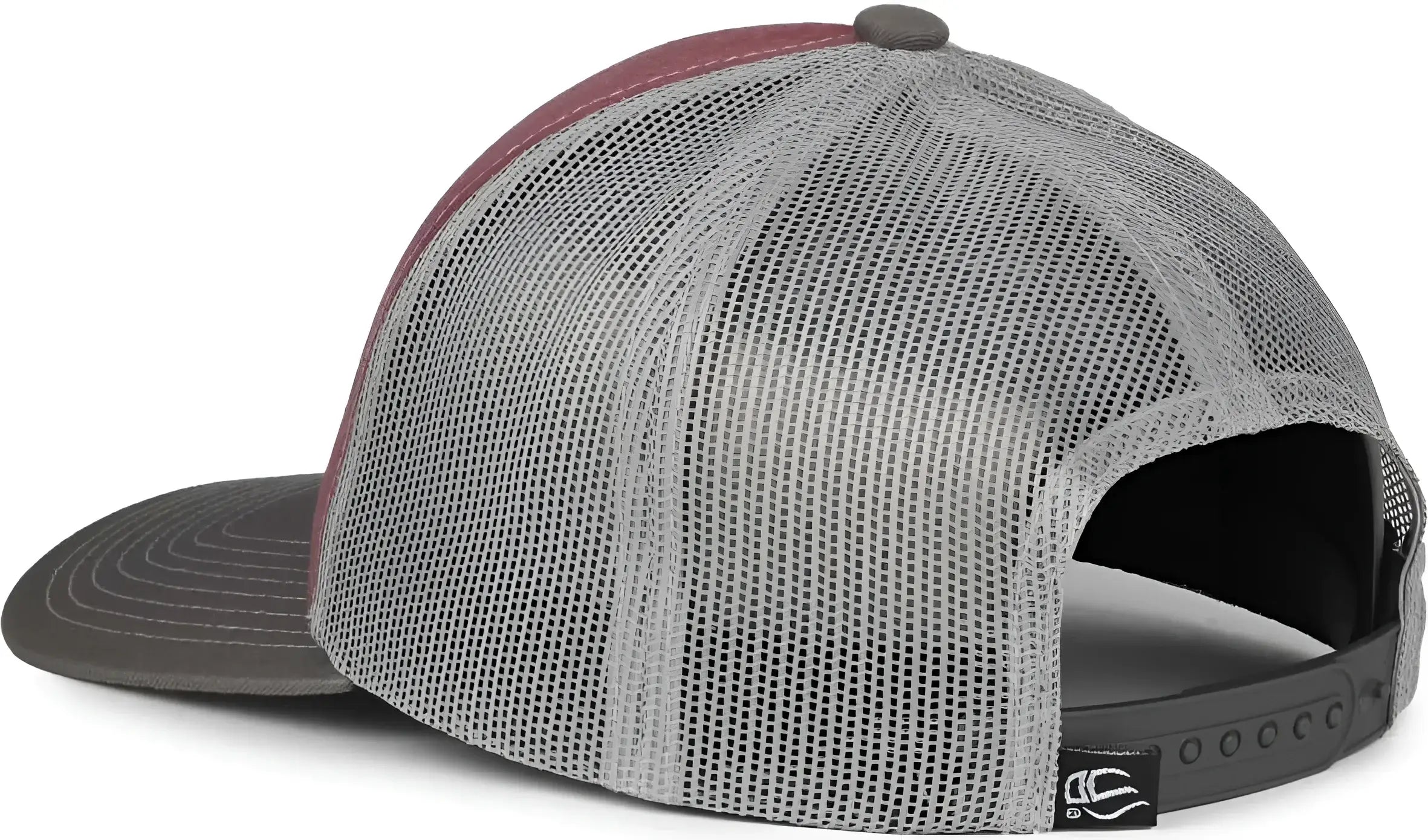 OC Sports PDT20M Pigment Dyed Twill Mesh Back Cap - Cardinal Light Gray Charcoal - Dark Gray / OSFM