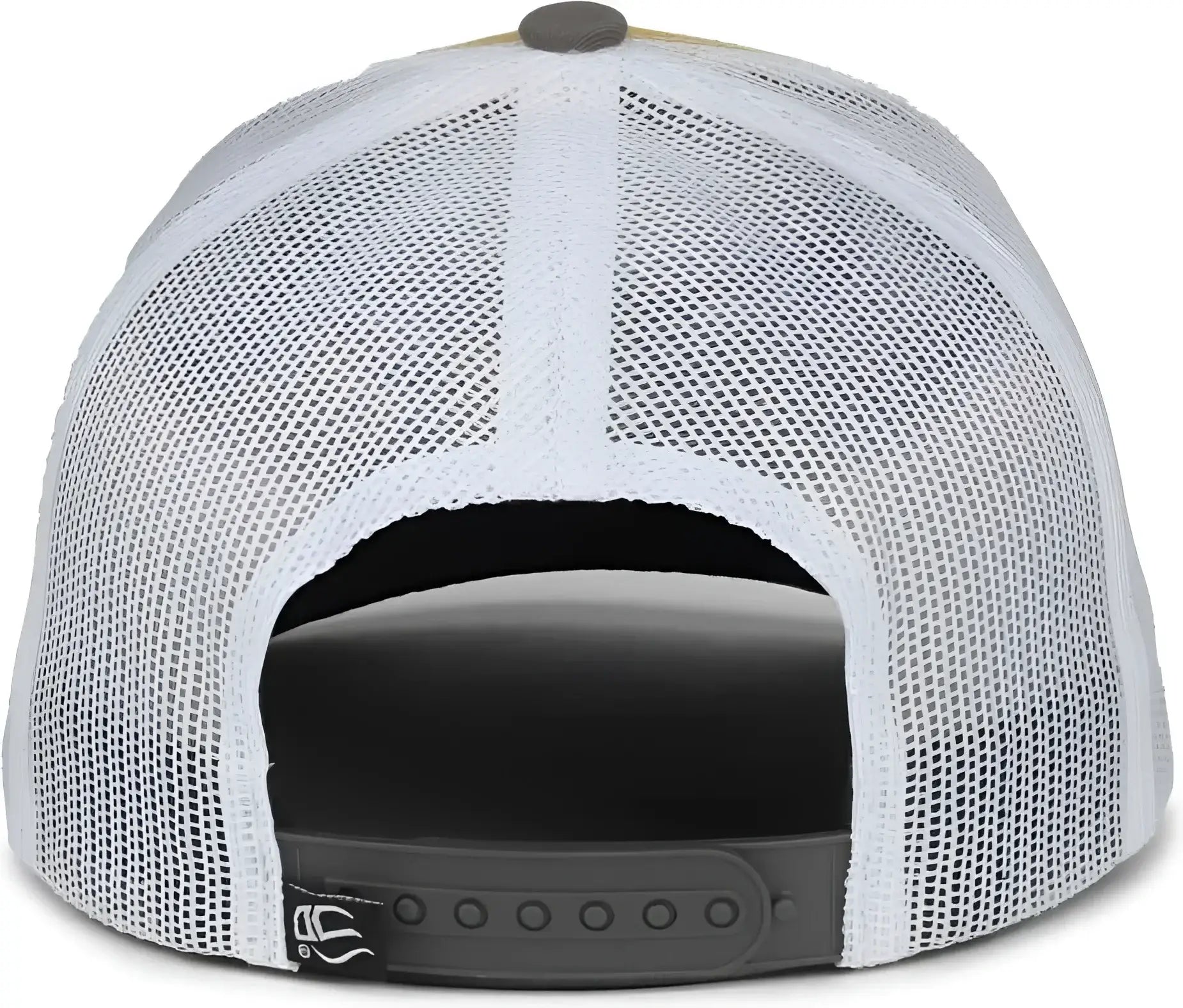OC Sports PDT20M Pigment Dyed Twill Mesh Back Cap - Gold White Charcoal - Dark Gray / OSFM