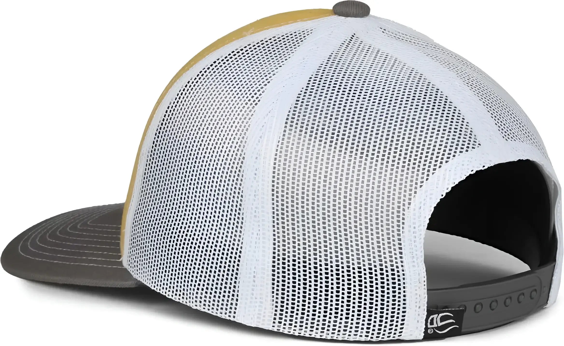 OC Sports PDT20M Pigment Dyed Twill Mesh Back Cap - Gold White Charcoal - Dark Gray / OSFM