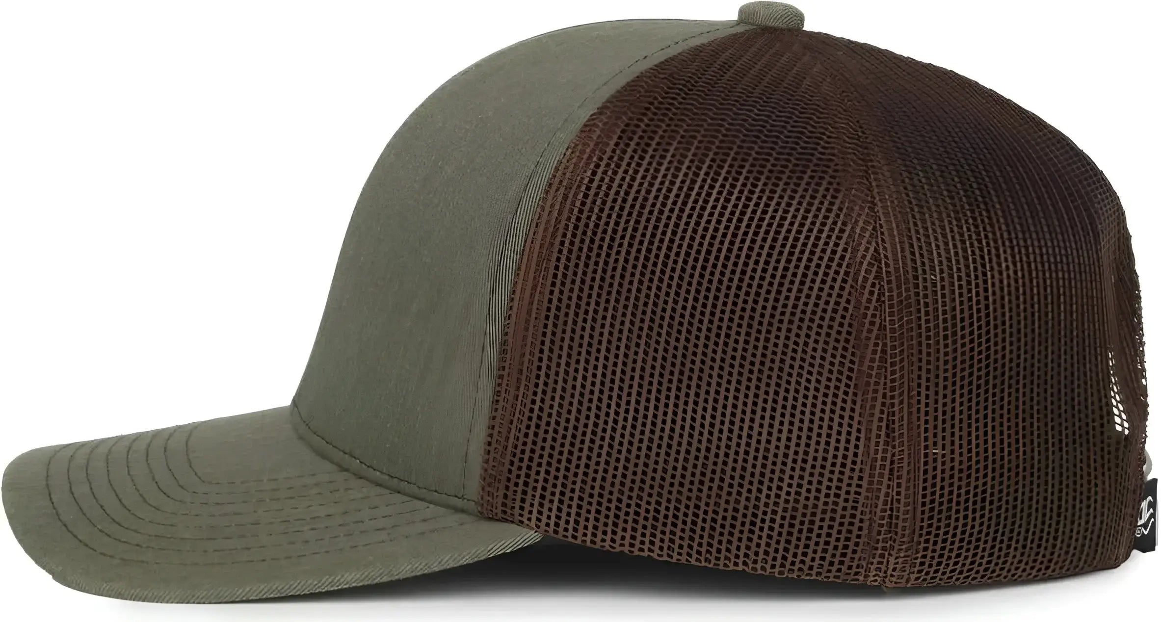 OC Sports PDT20M Pigment Dyed Twill Mesh Back Cap - Olive Brown - Brown / OSFM