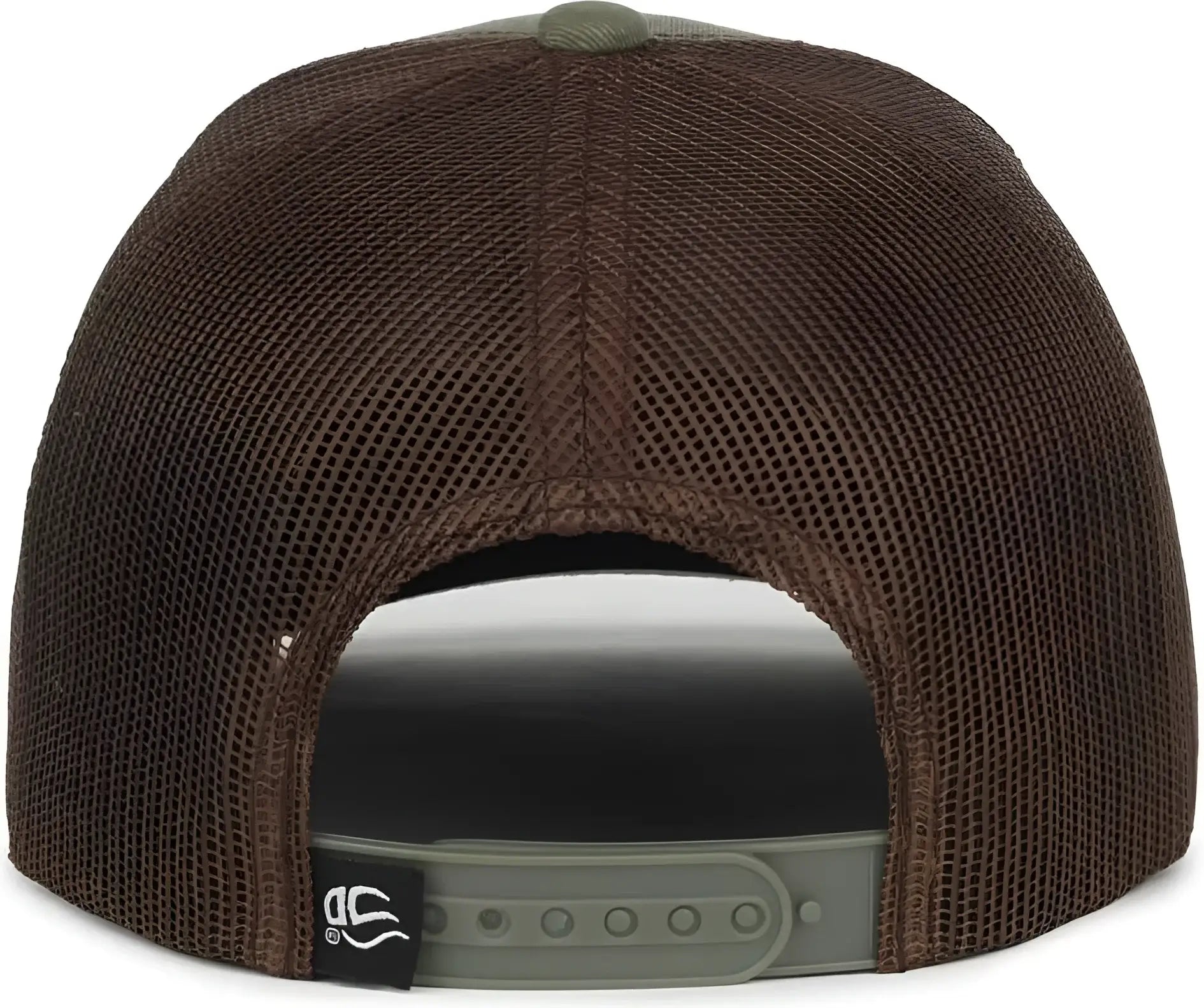 OC Sports PDT20M Pigment Dyed Twill Mesh Back Cap - Olive Brown - Brown / OSFM