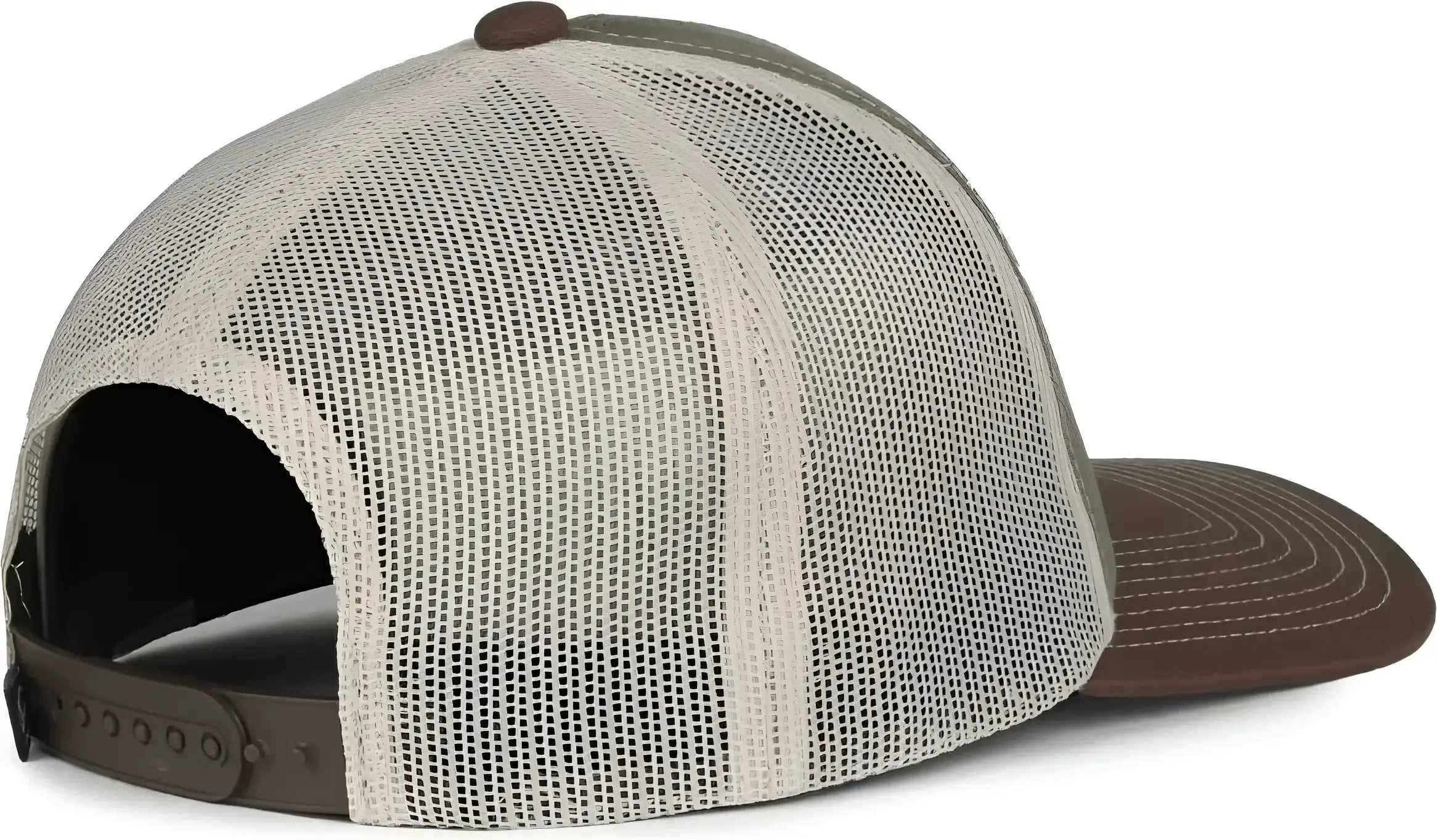 OC Sports PDT20M Pigment Dyed Twill Mesh Back Cap - Olive Putty Brown - Brown / OSFM