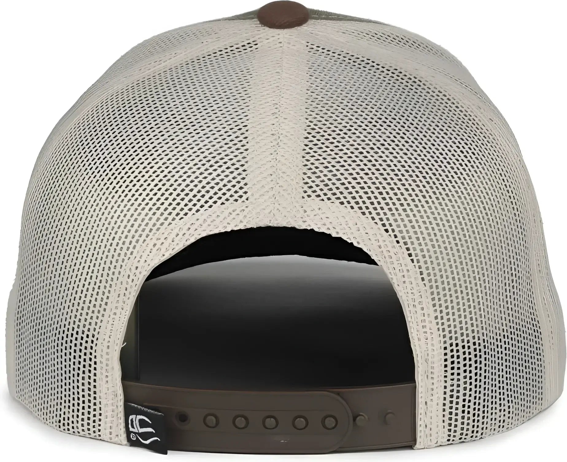 OC Sports PDT20M Pigment Dyed Twill Mesh Back Cap - Olive Putty Brown - Brown / OSFM