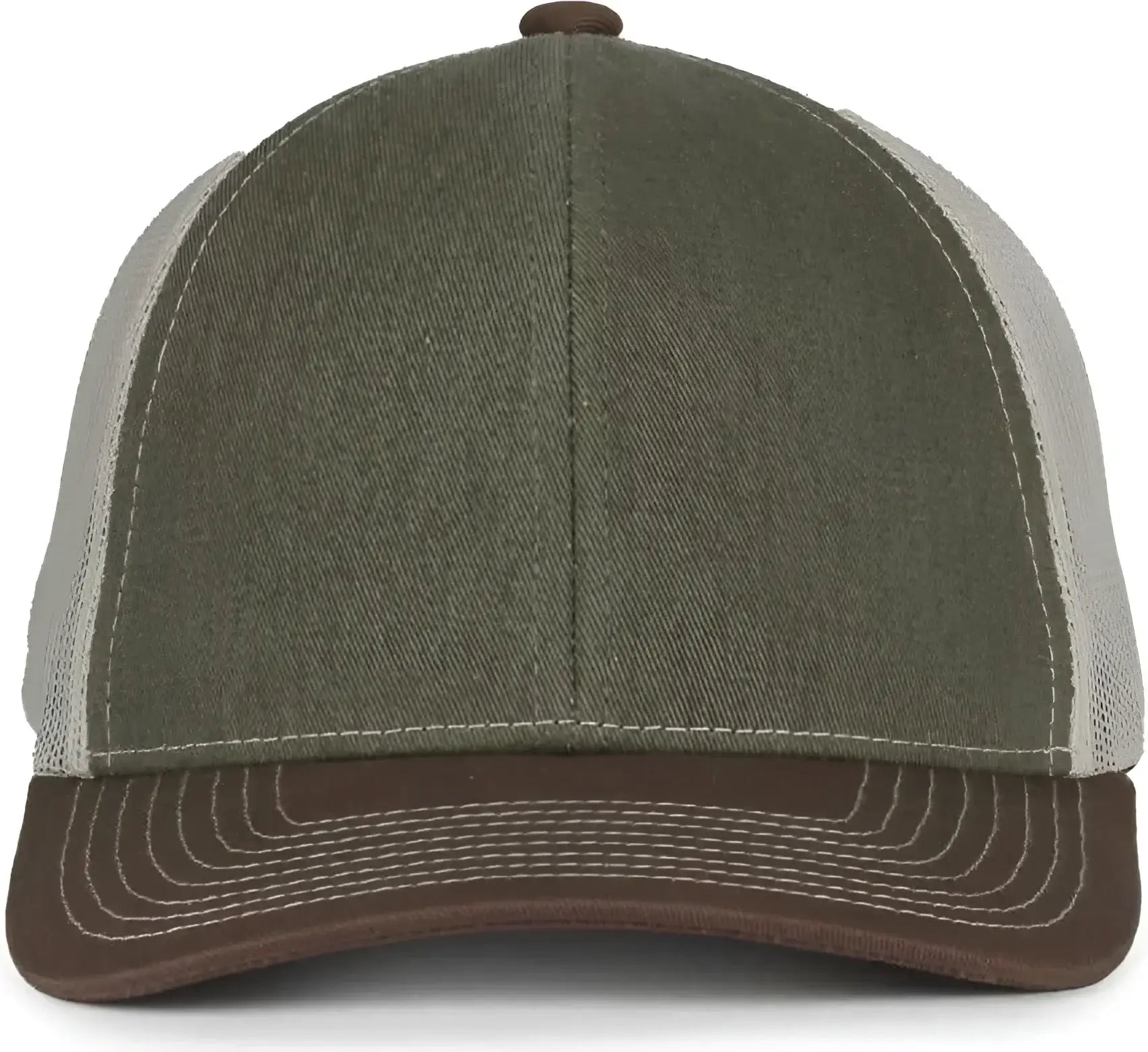 OC Sports PDT20M Pigment Dyed Twill Mesh Back Cap - Olive Putty Brown - Brown / OSFM
