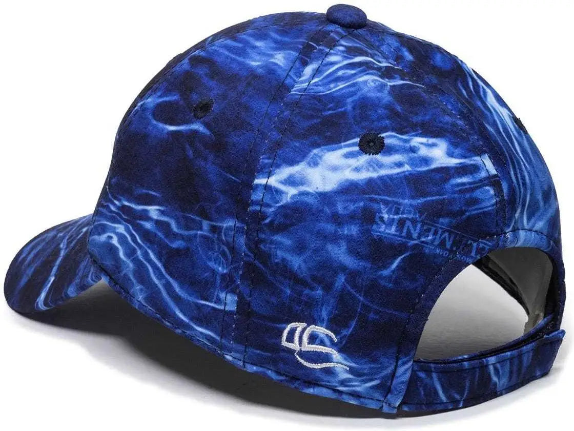 OC Sports PFC-100 Adjustable Cap - Mossy Oak Elements Agua Marlin - Mossy Oak / 6 7/8’’ - 7 1/2’’