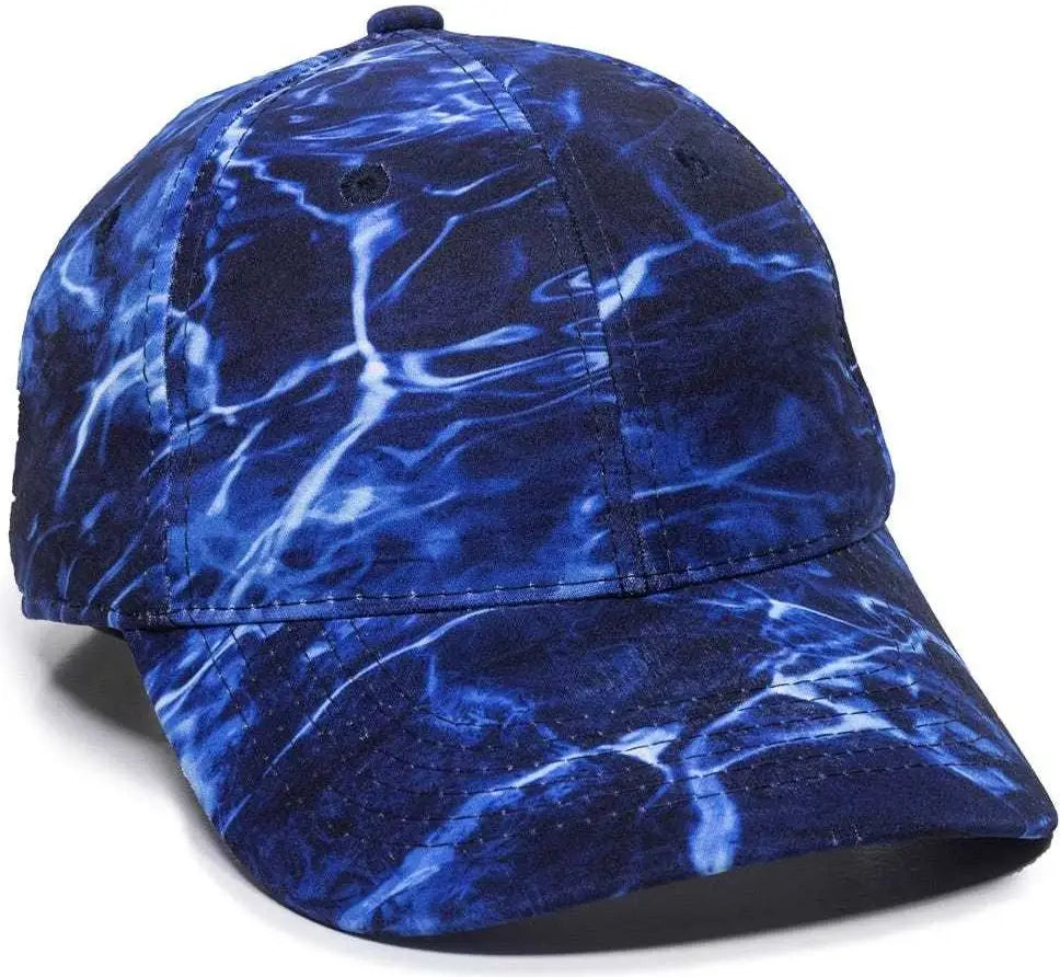 OC Sports PFC-100 Adjustable Cap - Mossy Oak Elements Agua Marlin - Mossy Oak / 6 7/8’’ - 7 1/2’’