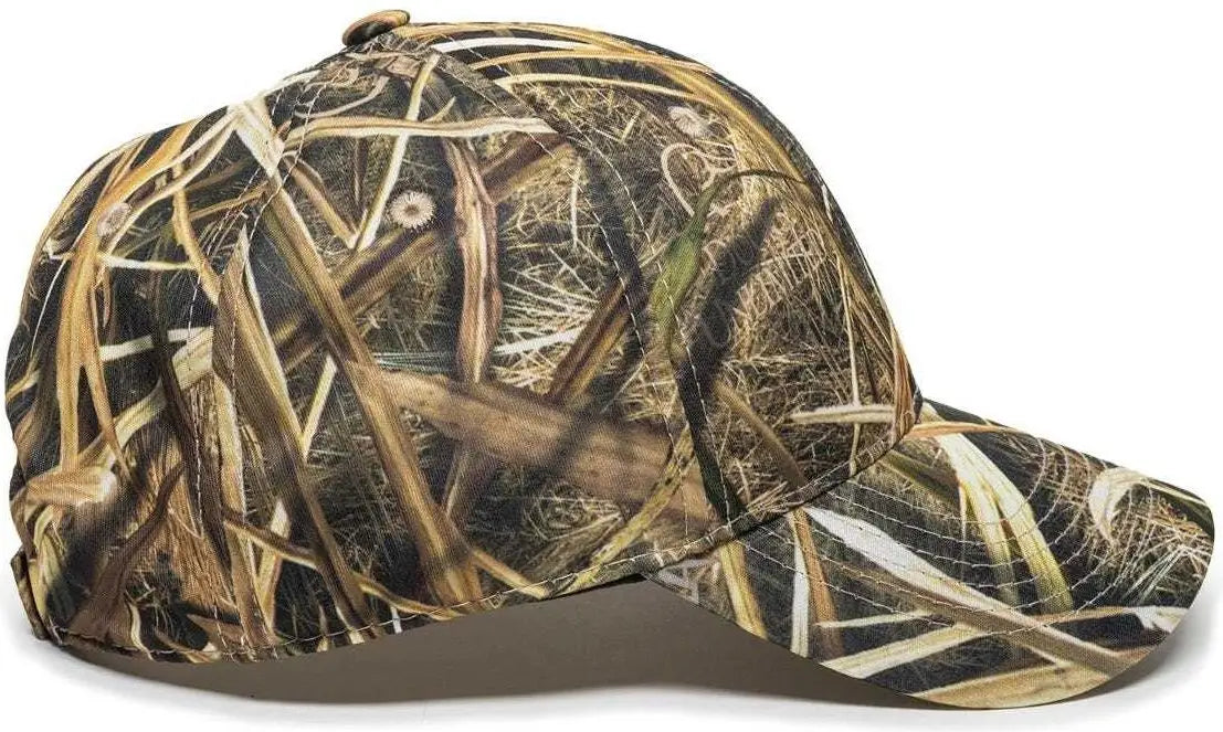 OC Sports PFC-100 Adjustable Cap - Mossy Oak Shadow Grass Blades Ducks Unlimited Edition - Mossy Oak Shadow Grass