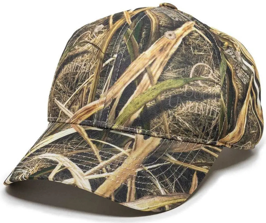 OC Sports PFC-100 Adjustable Cap - Mossy Oak Shadow Grass Blades Ducks Unlimited Edition - Mossy Oak Shadow Grass