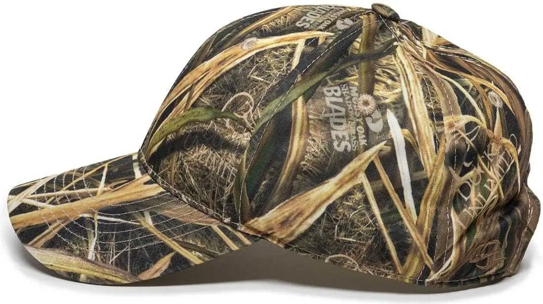 OC Sports PFC-100 Adjustable Cap - Mossy Oak Shadow Grass Blades Ducks Unlimited Edition - Mossy Oak Shadow Grass
