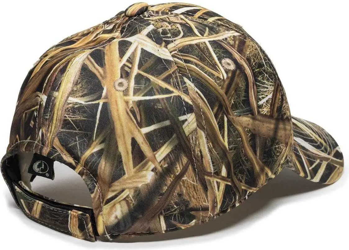 OC Sports PFC-100 Adjustable Cap - Mossy Oak Shadow Grass Blades Ducks Unlimited Edition - Mossy Oak Shadow Grass