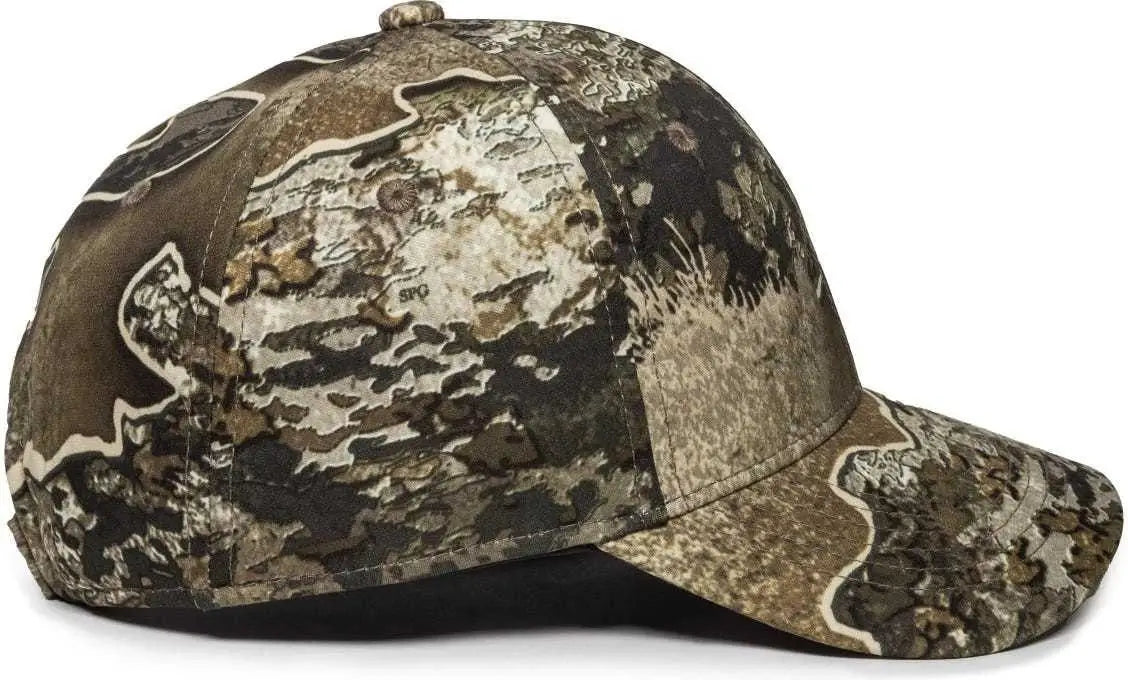 OC Sports PFC-100 Adjustable Cap - Realtree Excape - Realtree / 6 7/8’’ - 7 1/2’’