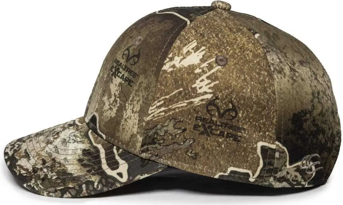 OC Sports PFC-100 Adjustable Cap - Realtree Excape - Realtree / 6 7/8’’ - 7 1/2’’