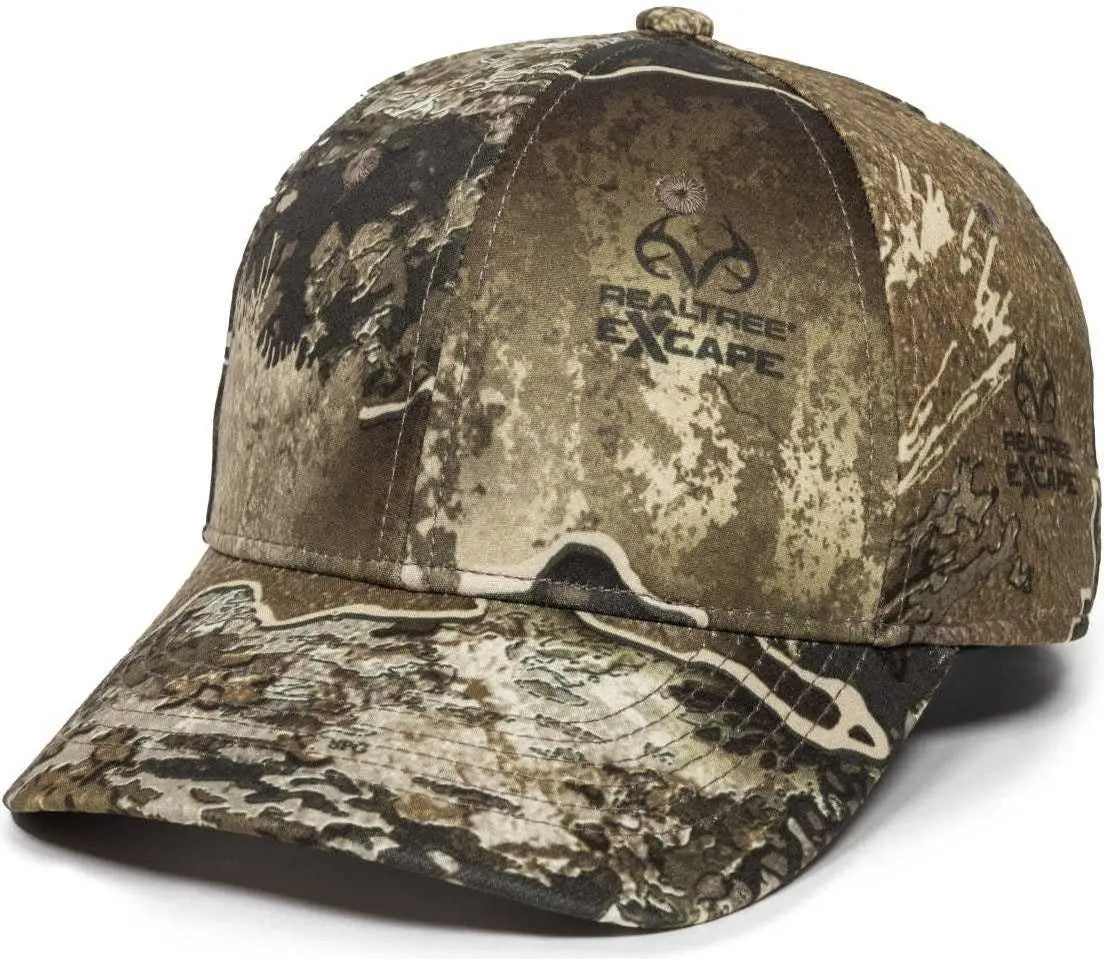 OC Sports PFC-100 Adjustable Cap - Realtree Excape - Realtree / 6 7/8’’ - 7 1/2’’