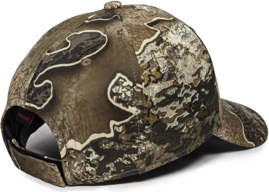 OC Sports PFC-100 Adjustable Cap - Realtree Excape - Realtree / 6 7/8’’ - 7 1/2’’