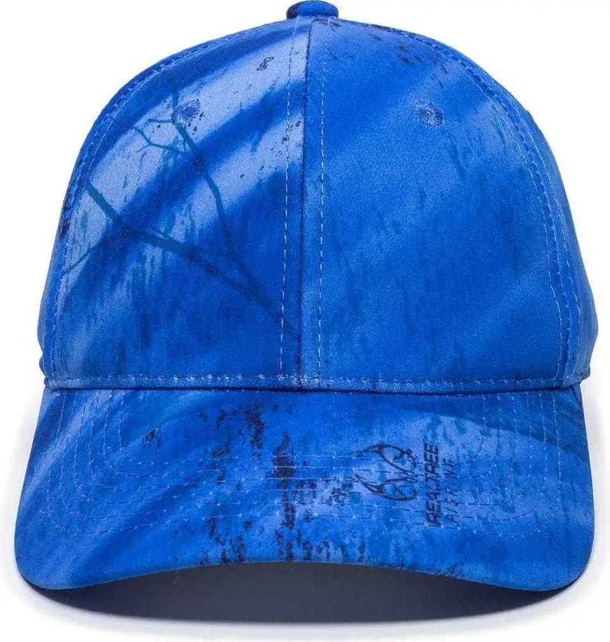 OC Sports PFC-100 Adjustable Cap - Realtree Fishing Light Blue - Realtree Blue / 6 7/8’’ - 7 1/2’’