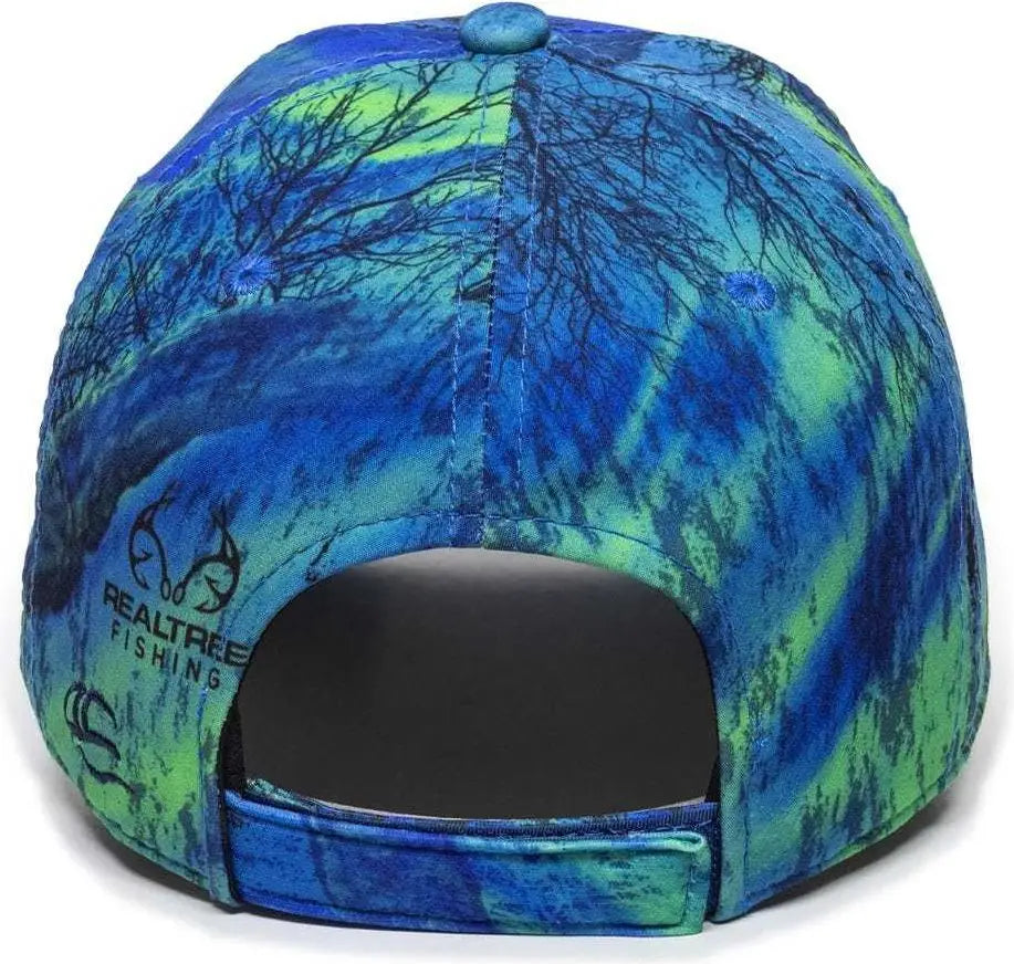 OC Sports PFC-100 Adjustable Cap - Realtree Fishing Splash - Realtree / 6 7/8’’ - 7 1/2’’