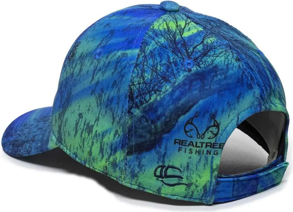 OC Sports PFC-100 Adjustable Cap - Realtree Fishing Splash - Realtree / 6 7/8’’ - 7 1/2’’