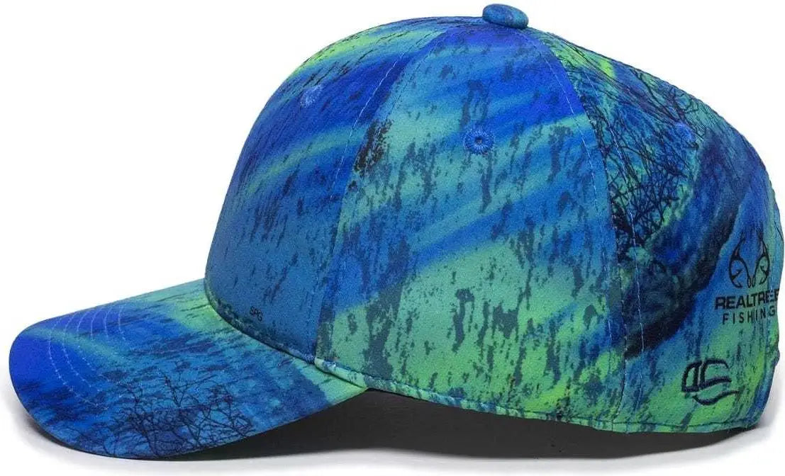 OC Sports PFC-100 Adjustable Cap - Realtree Fishing Splash - Realtree / 6 7/8’’ - 7 1/2’’