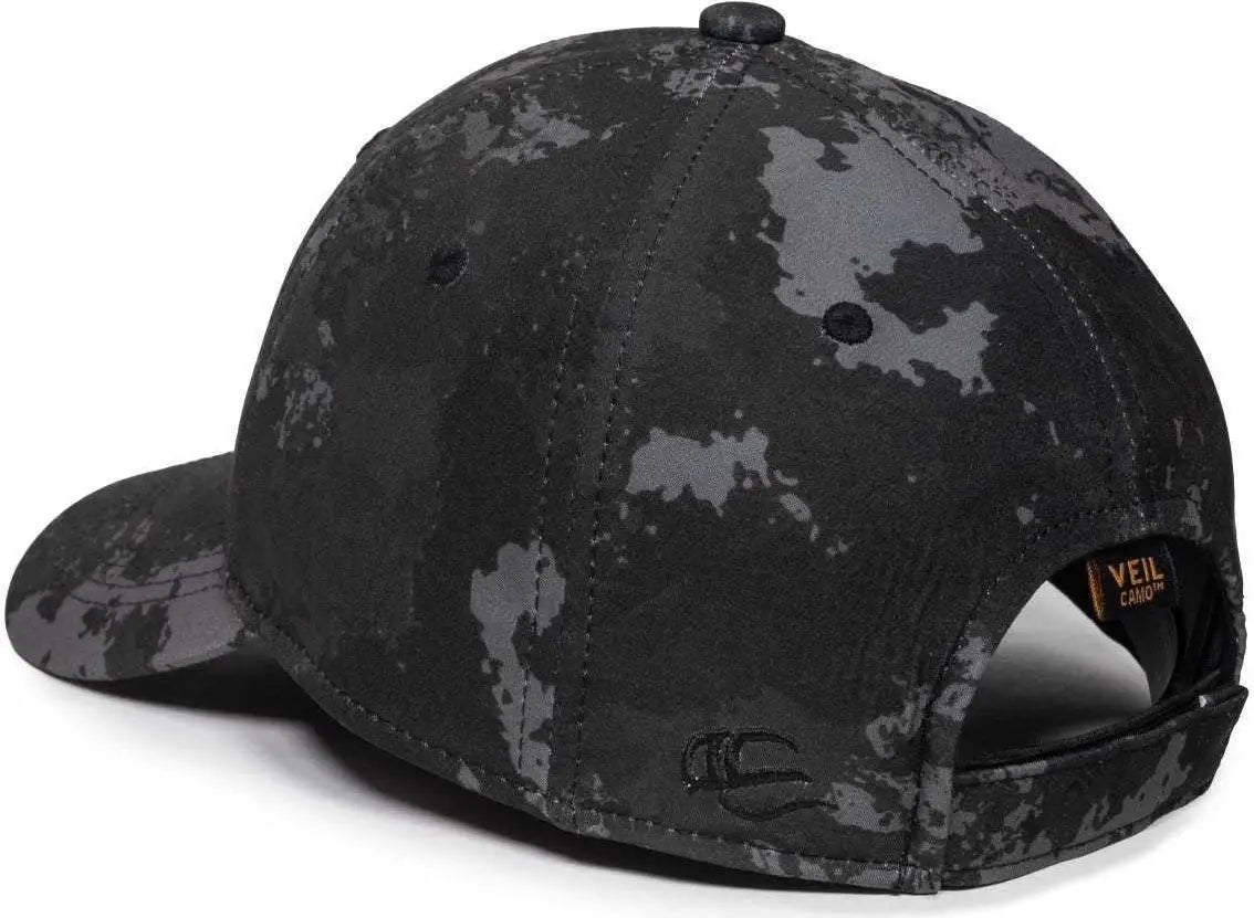 OC Sports PFC-100 Adjustable Cap - Veil Tac-Black - Veil Black / 6 7/8’’ - 7 1/2’’