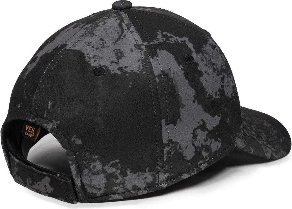 OC Sports PFC-100 Adjustable Cap - Veil Tac-Black - Veil Black / 6 7/8’’ - 7 1/2’’