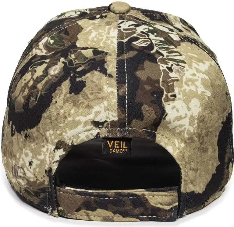 OC Sports PFC-100 Adjustable Cap - Veil Whitetail - Veil White / 6 7/8’’ - 7 1/2’’
