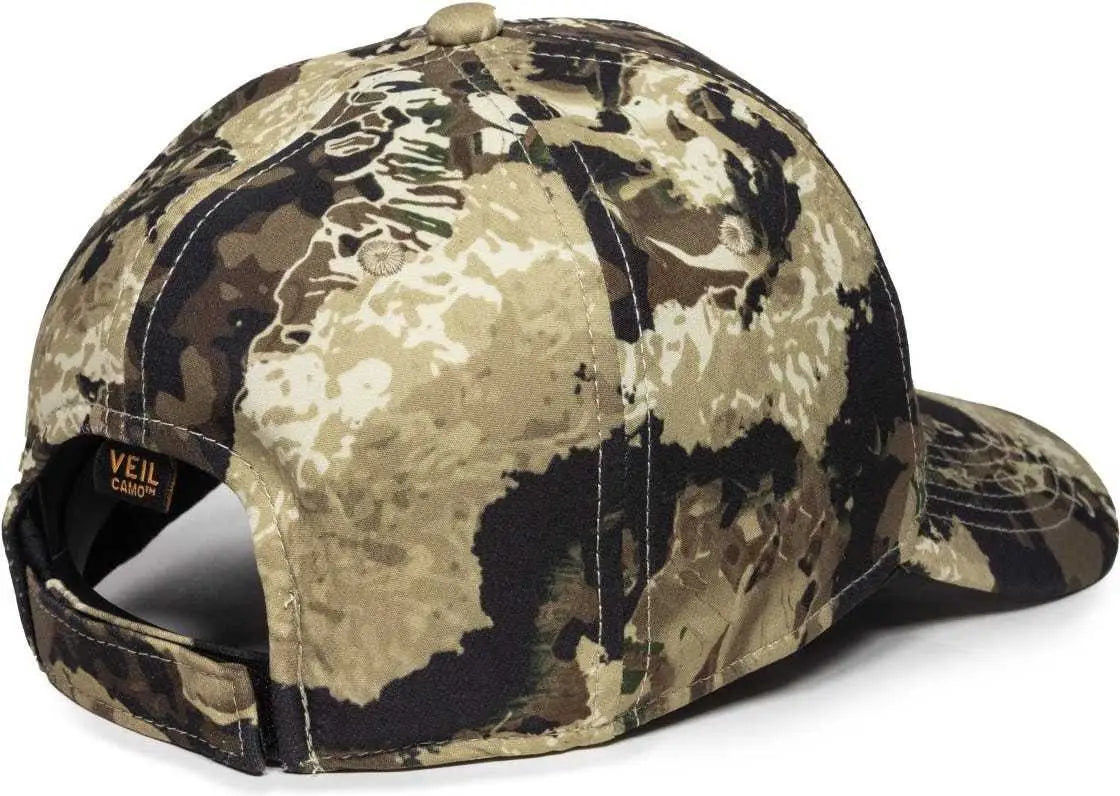 OC Sports PFC-100 Adjustable Cap - Veil Whitetail - Veil White / 6 7/8’’ - 7 1/2’’