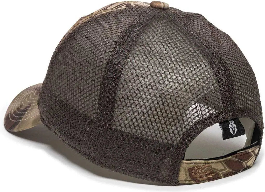 OC Sports PFC-150M Adjustable Mesh Back Cap - Kryptek Highlander Brown - Kryptek Highlander Brown / 6 7/8’’ - 7 1/2’’