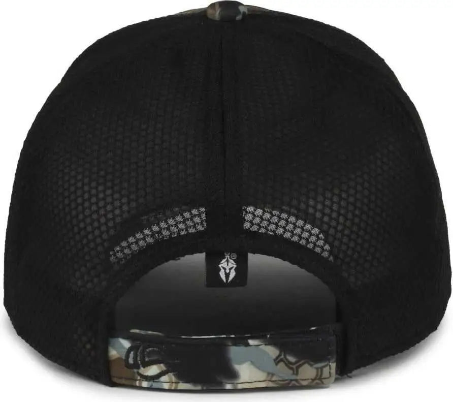OC Sports PFC-150M Adjustable Mesh Back Cap - Kryptek Obskura Skyfall Black - Kryptek Black / OSFM