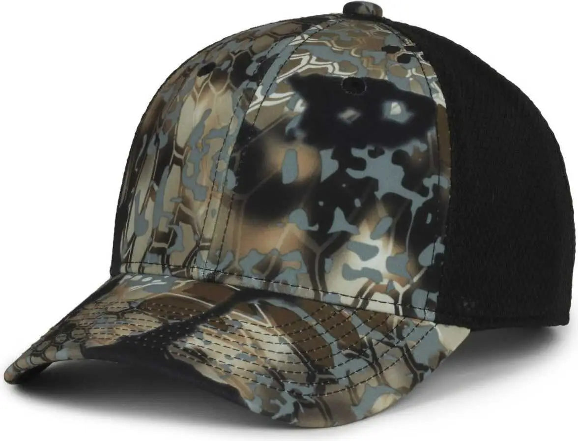 OC Sports PFC-150M Adjustable Mesh Back Cap - Kryptek Obskura Skyfall Black - Kryptek Black / OSFM