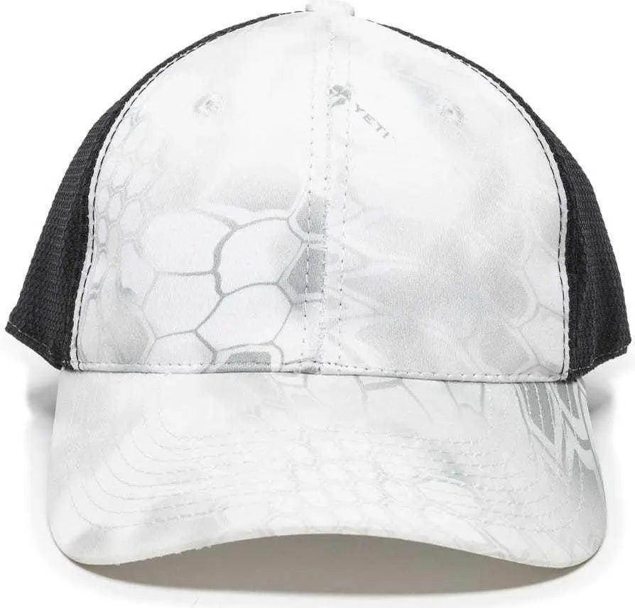 OC Sports PFC-150M Adjustable Mesh Back Cap - Kryptek Wraith Black - Kryptek Wraith Black / 6 7/8’’ - 7 1/2’’