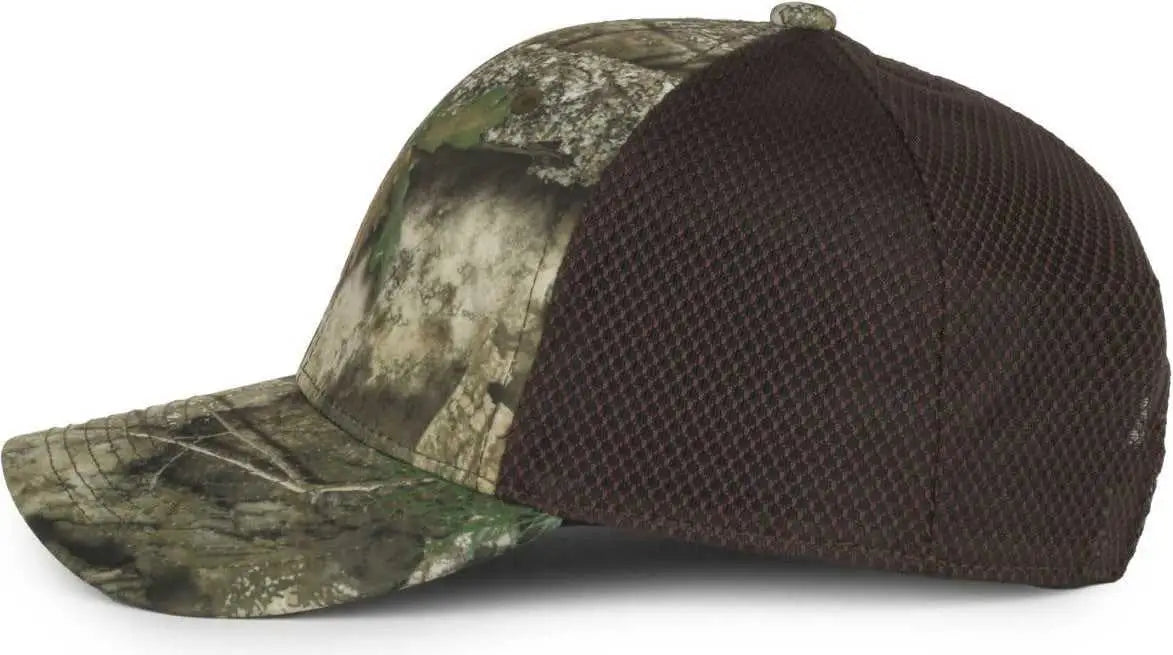 OC Sports PFC-150M Adjustable Mesh Back Cap - Realtree APX Brown - Realtree Brown / OSFM
