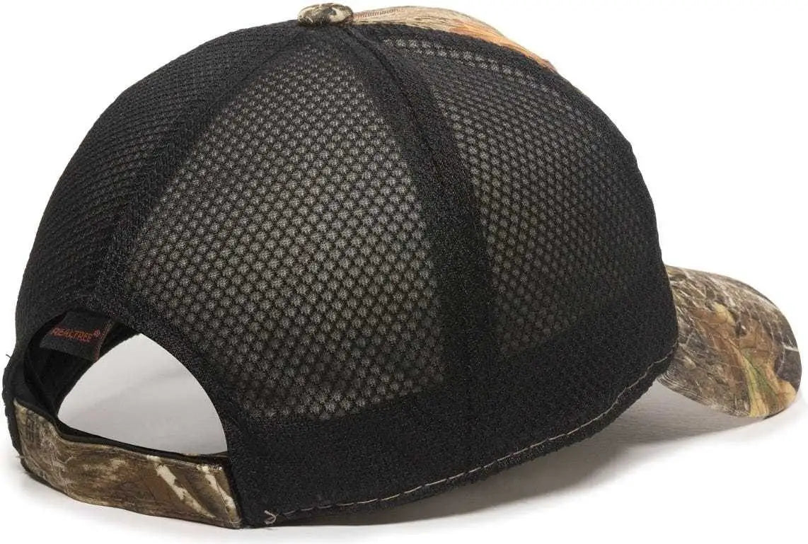 OC Sports PFC-150M Adjustable Mesh Back Cap - Realtree Edge Black - Realtree Edge Black / 6 7/8’’ - 7 1/2’’
