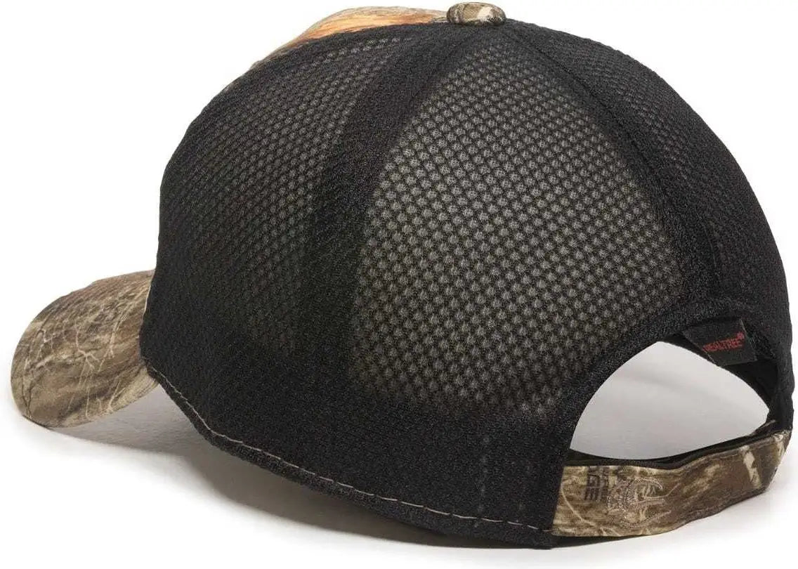 OC Sports PFC-150M Adjustable Mesh Back Cap - Realtree Edge Black - Realtree Edge Black / 6 7/8’’ - 7 1/2’’