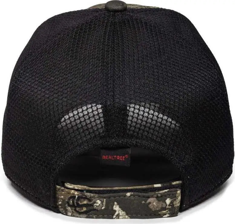 OC Sports PFC-150M Adjustable Mesh Back Cap - Realtree Excape Black - Realtree Black / 6 7/8’’ - 7 1/2’’