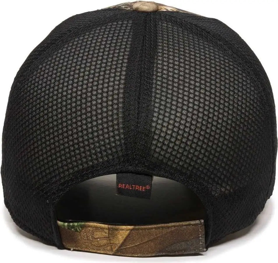 OC Sports PFC-150M Adjustable Mesh Back Cap - Realtree Xtra Black - Realtree Black / Adult