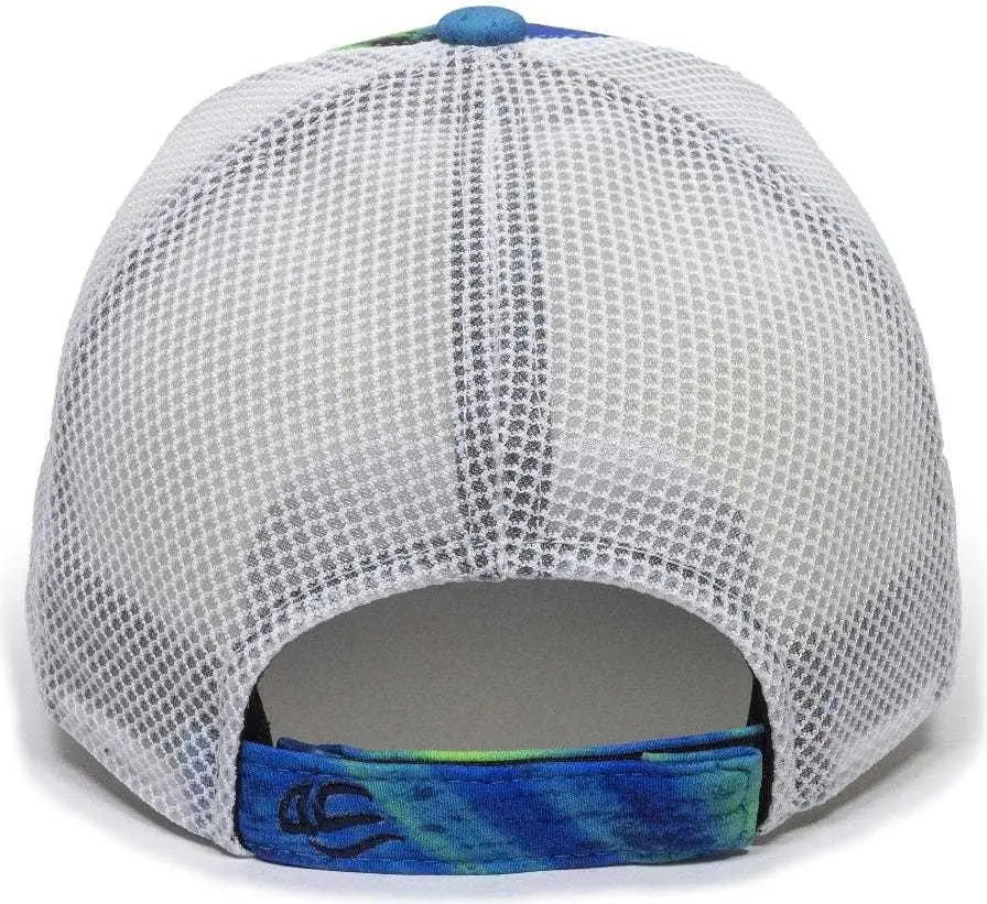 OC Sports PFC150M Performance Camo Mesh-Back Cap - Realtree Splash/ White - Realtree White / 6 7/8’’ - 7 1/2’’