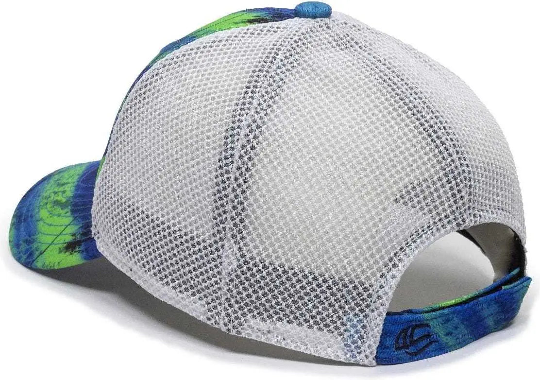 OC Sports PFC150M Performance Camo Mesh-Back Cap - Realtree Splash/ White - Realtree White / 6 7/8’’ - 7 1/2’’