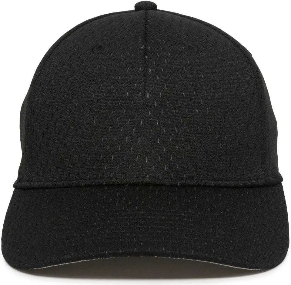 OC Sports PFX-120 Proflex Stretch Fit Mesh Baseball Cap - Black
