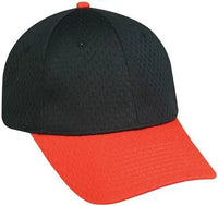 OC Sports PFX-120 Proflex Stretch Fit Mesh Baseball Cap - Black Orange - Black Orange / 6 3/4’’ - 7 1/8’’