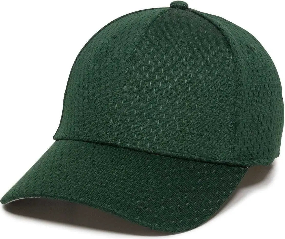 OC Sports PFX 120 Proflex Stretch Fit Mesh Baseball Cap Dark Green