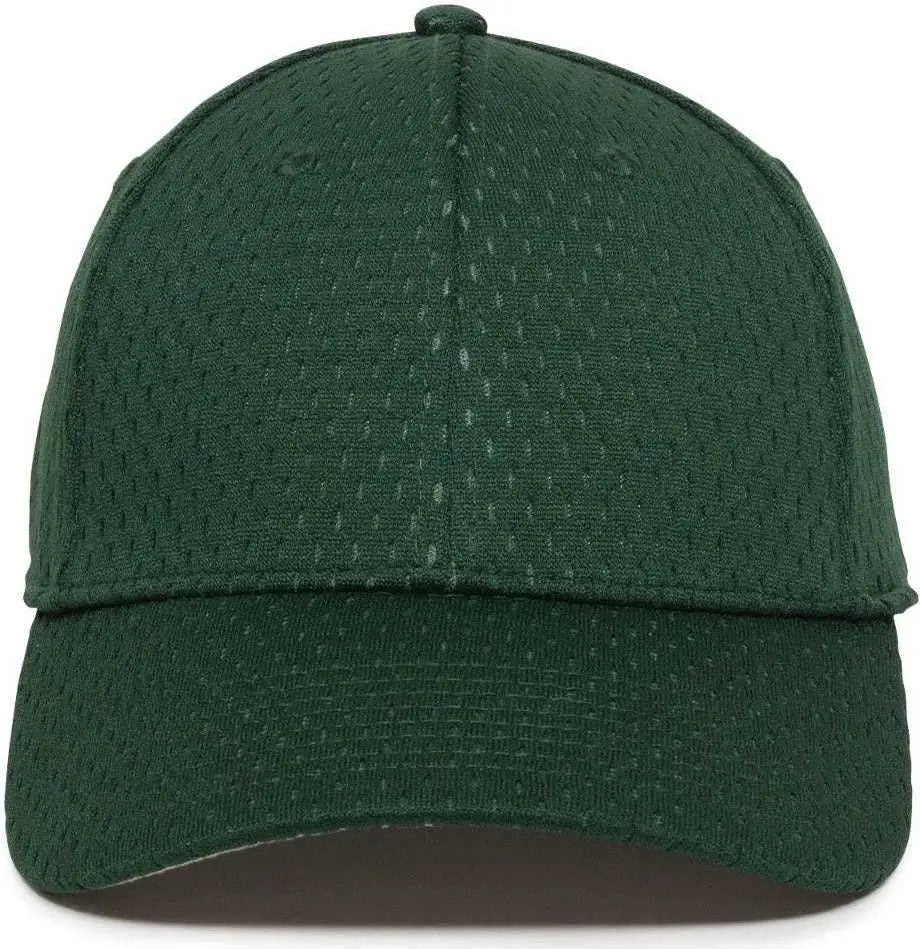 OC Sports PFX 120 Proflex Stretch Fit Mesh Baseball Cap Dark Green